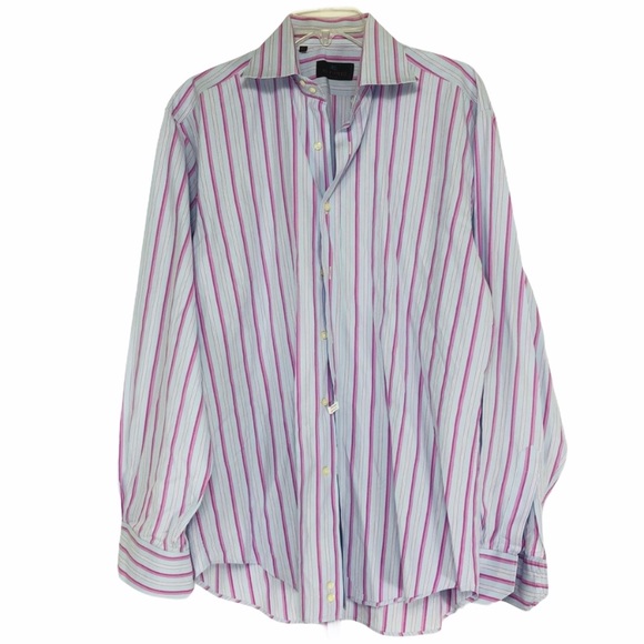 Etro Other - ETRO Men’s Button Down pink/blue striped shirt. 40